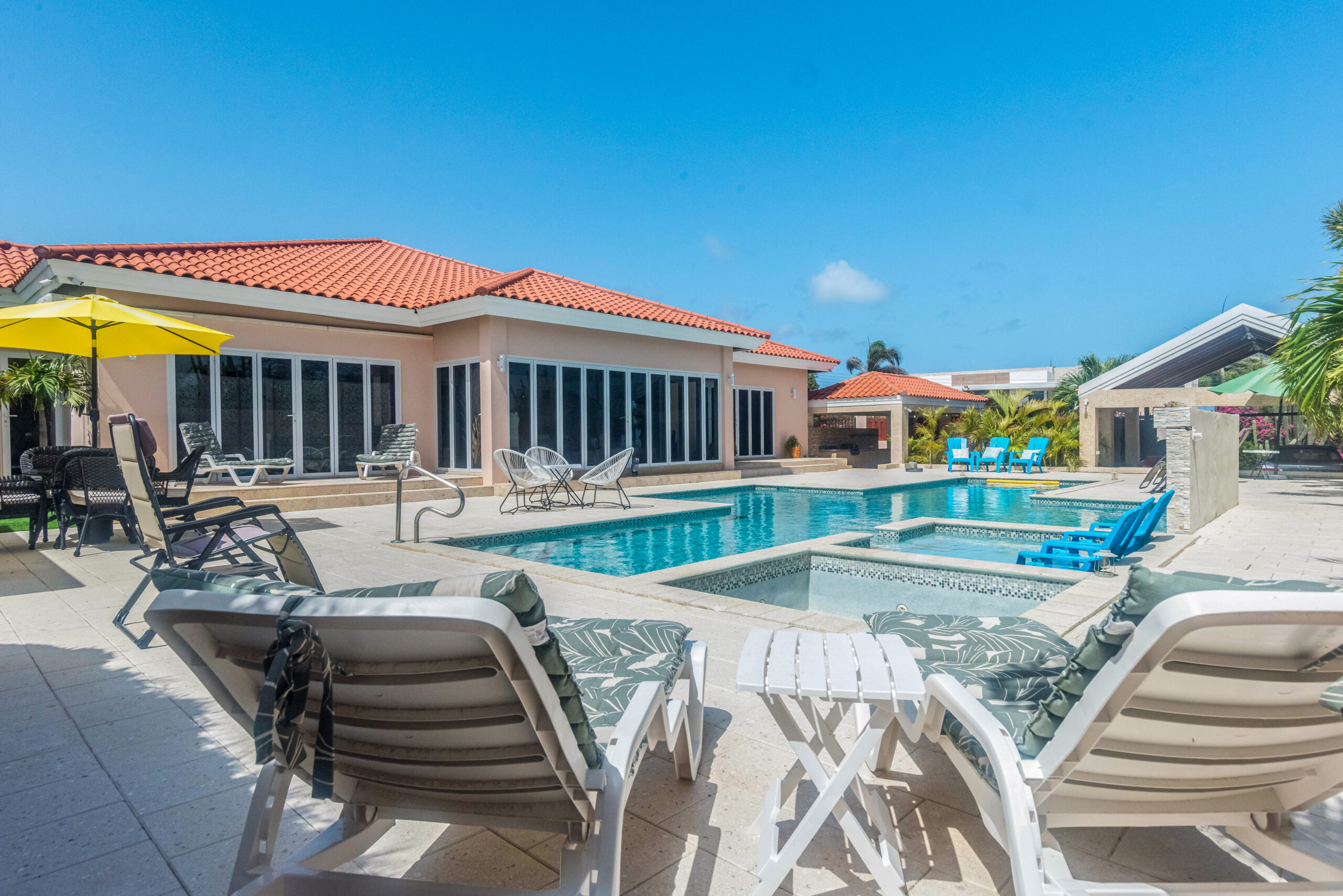 Topaz Villa ouside swimming pool
